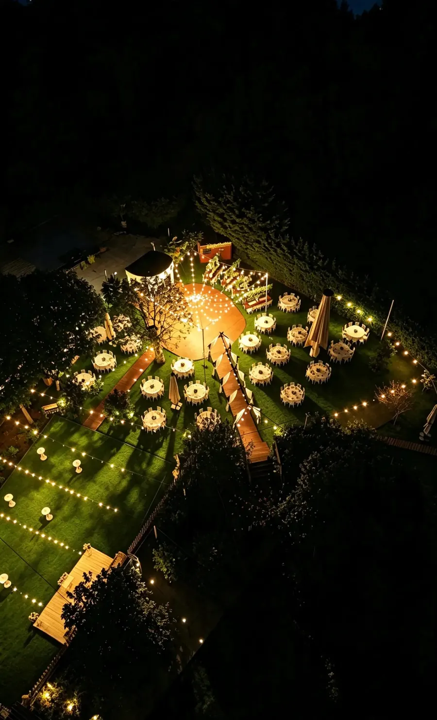 Bahçe, gece